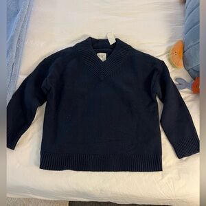 Abercrombie and Fitch Navy V neck sweater